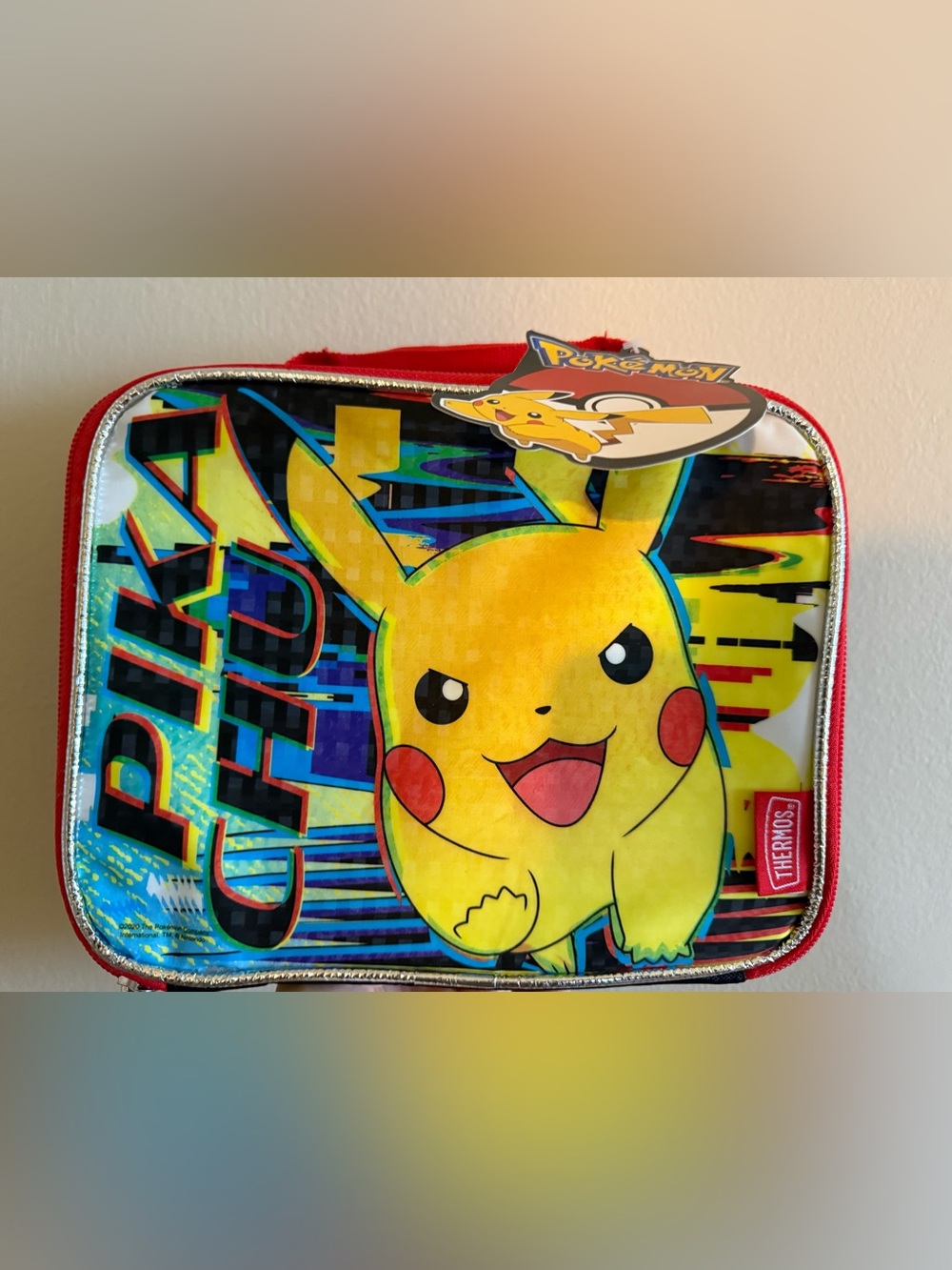 Thermos Official Pokémon Pikachu Insulated Lunch Box wFlex-A-Guard Antimicrobial